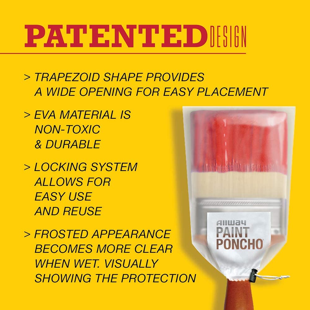 Paint Poncho Wet Brush Protectors 5 Pack Obvious Solutions